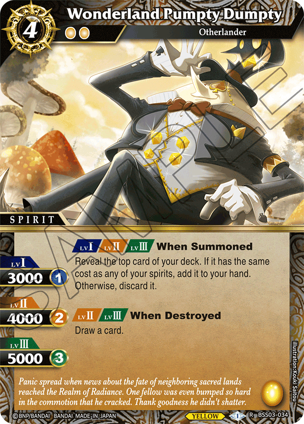 BSS03-034 - Wonderland Pumpty Dumpty