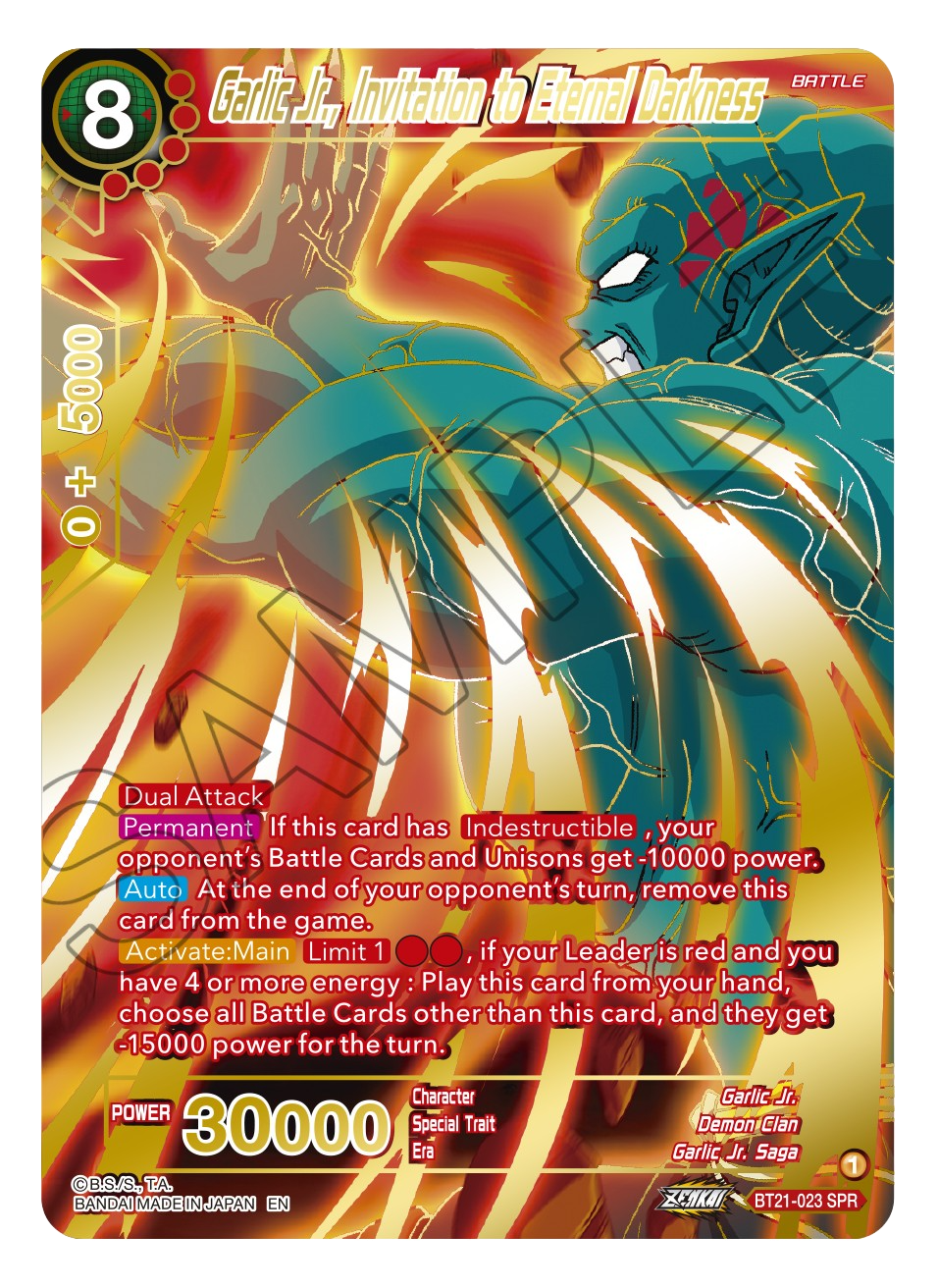 BT21-023 - Garlic Jr., Invitation to Eternal Darkness SPR