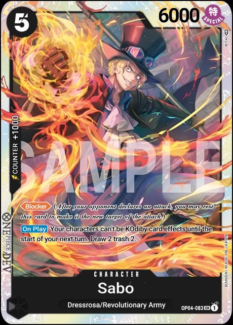 OP04-083 - Sabo SR – Blacklist Cards