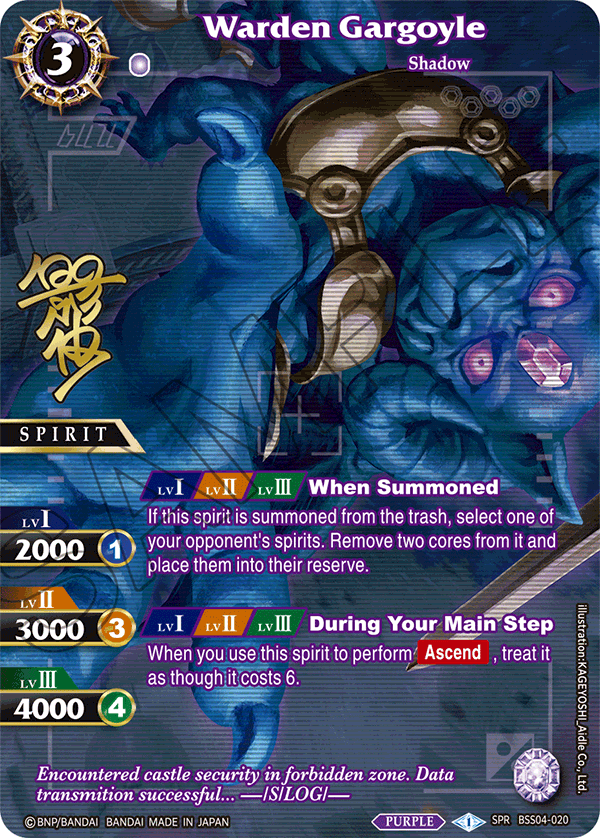 BSS04-020 - Warden Gargoyle BOX TOPPER