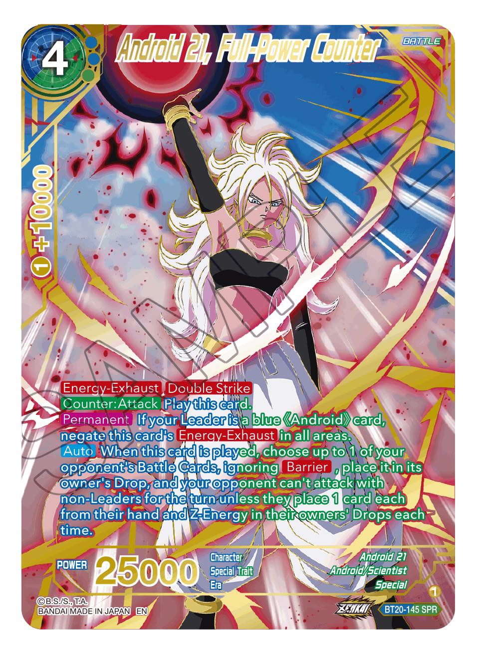 BT20-145 - Android 21, Full-Power Counter SPR