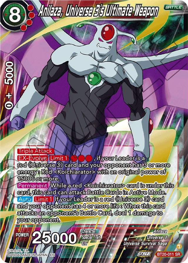 BT20-011 - Anilaza, Universe 3's Ultimate Weapon SR