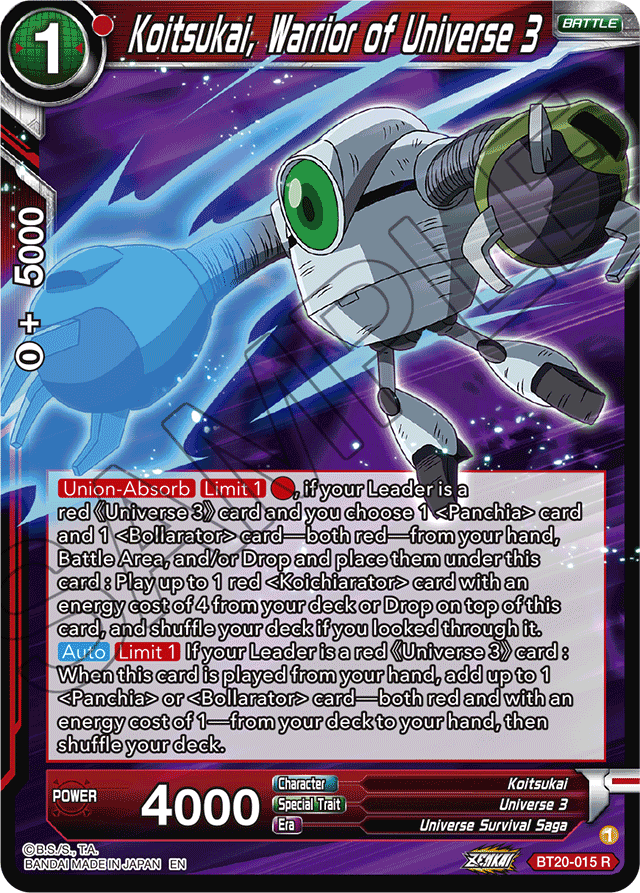 BT20-015 - Koitsukai, Team Attacker