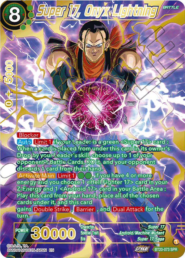 BT20-073 - Super 17, Onyx Lightning SPR