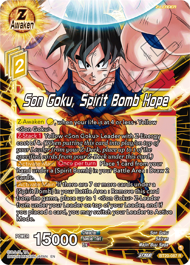BT20-087 - Son Goku, Spirit Bomb Hope
