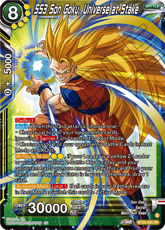 BT20-095 - SS3 Son Goku, Universe at Stake SR
