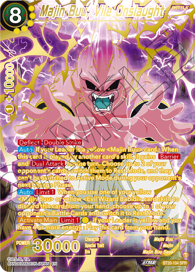 BT20-104 - Majin Buu, Vile Onslaught SPR