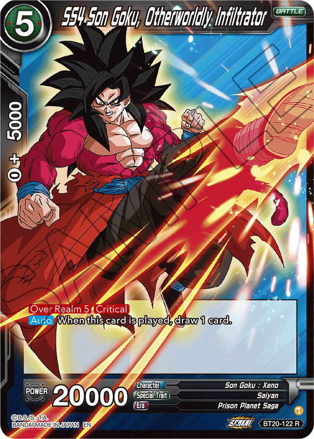 BT20-122 - SS4 Son Goku, Otherworldly Infiltrator
