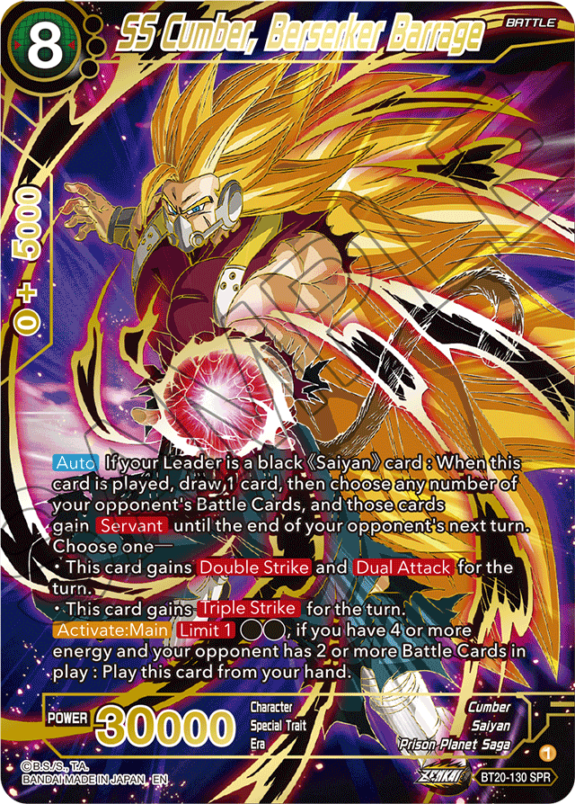 BT20-130 - SS Cumber, Berserker Barrage SPR
