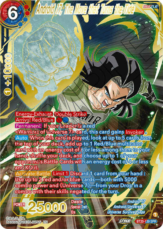 BT20-139 - Android 17, The Move that Turns the Tide SPR