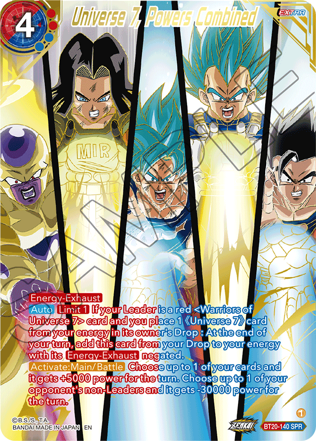 BT20-140 - Universe 7, Powers Combined SPR