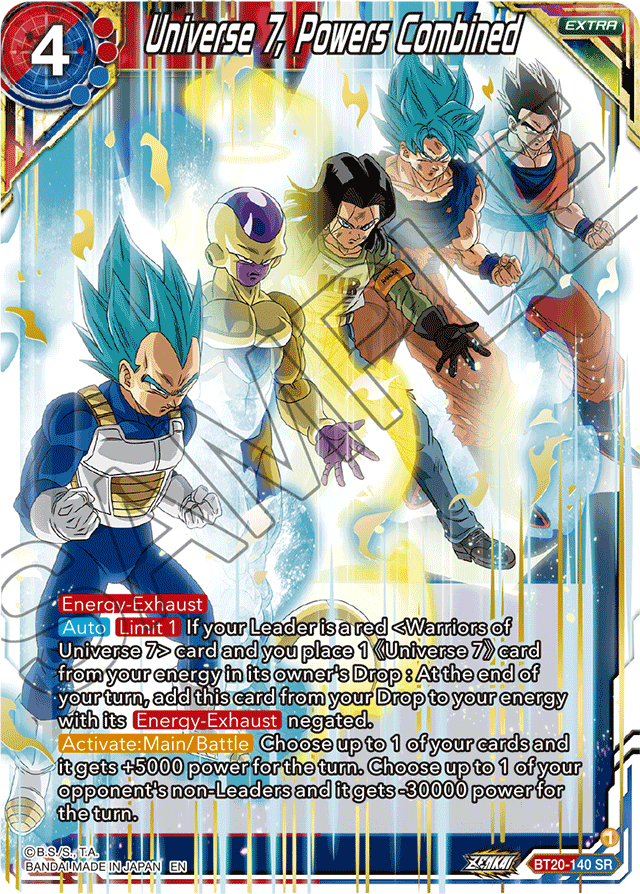 BT20-140 - Universe 7, Powers Combined SR