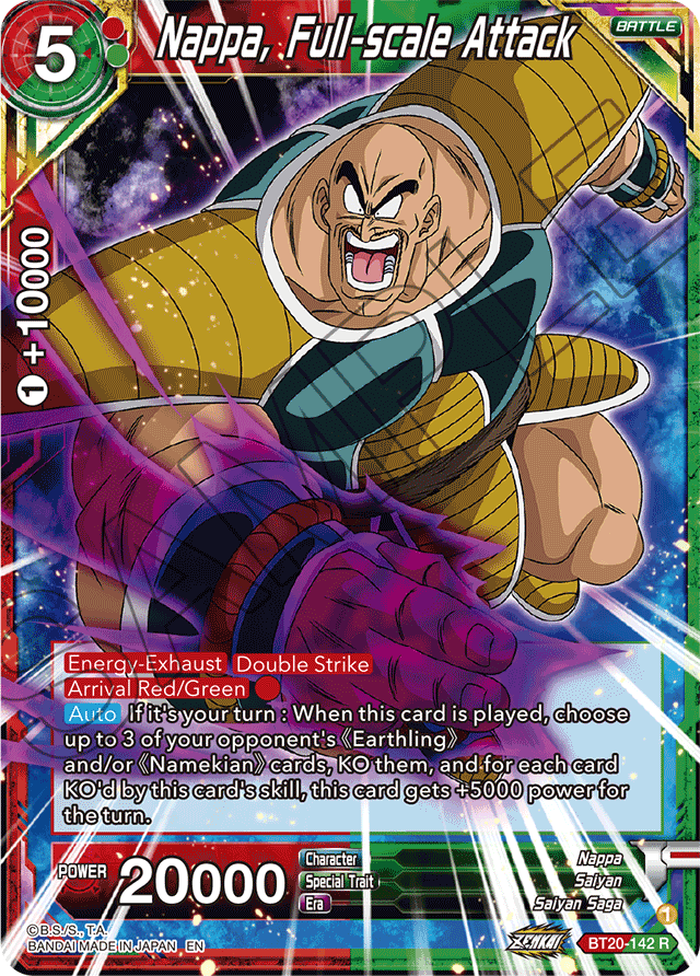 BT20-142 - Nappa, Full-scale Attack