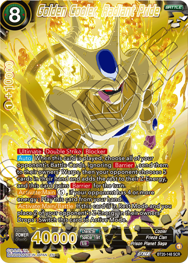 BT20-148 - Golden Cooler, Radiant Pride SCR