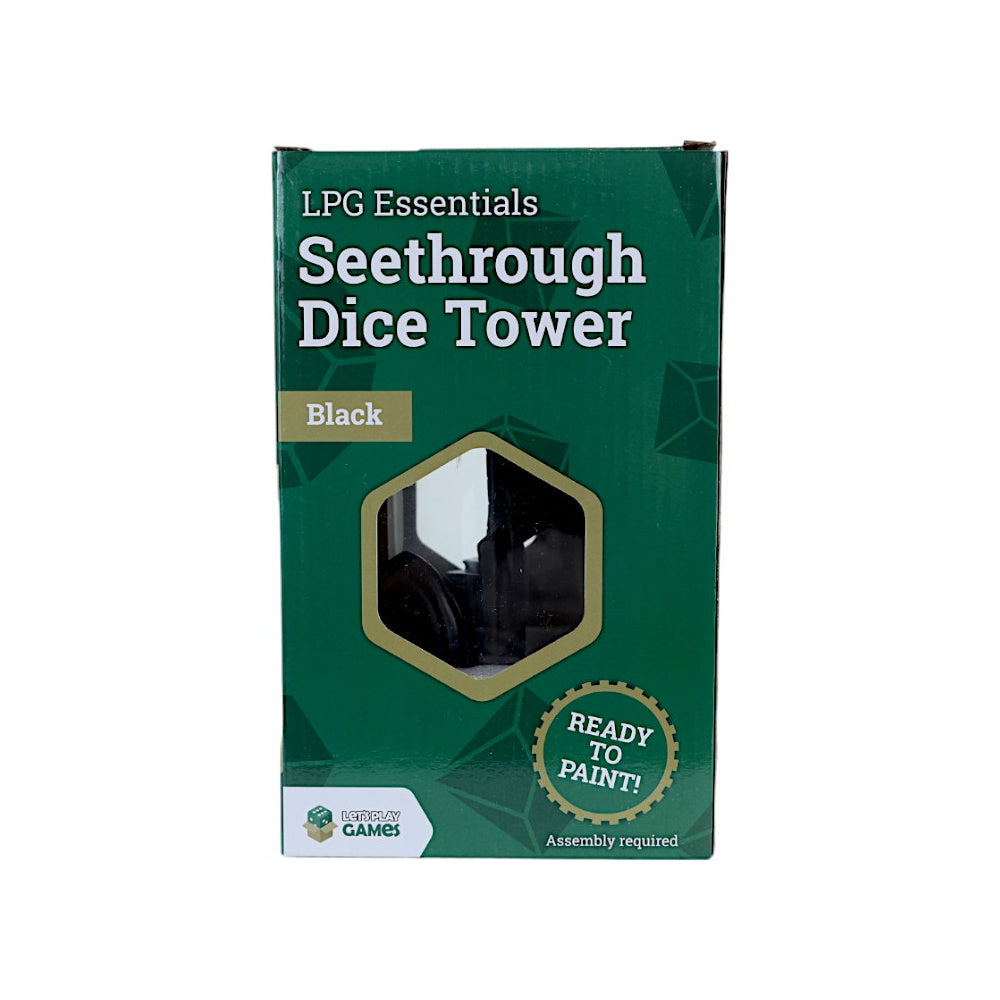 LPG Essentials Seethrough Dice Tower - Black