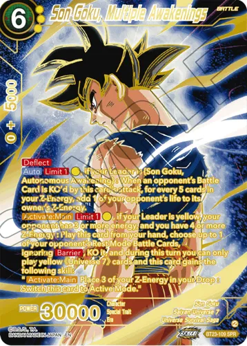 BT23-109 - Son Goku, Multiple Awakenings SPR