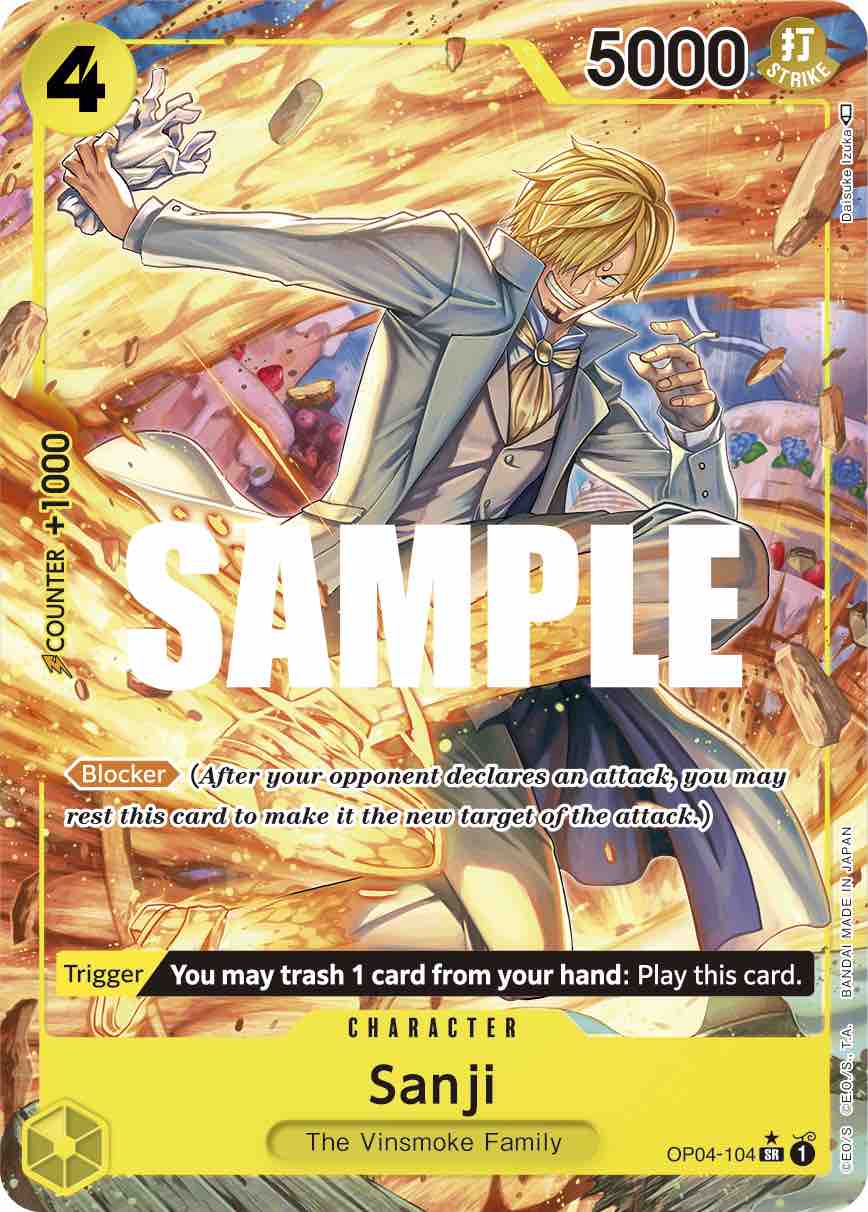 OP04-104A - Sanji  Alt Art SR