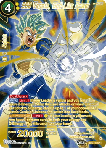 BT23-115 - SSB Vegeta, God-Like Power SPR