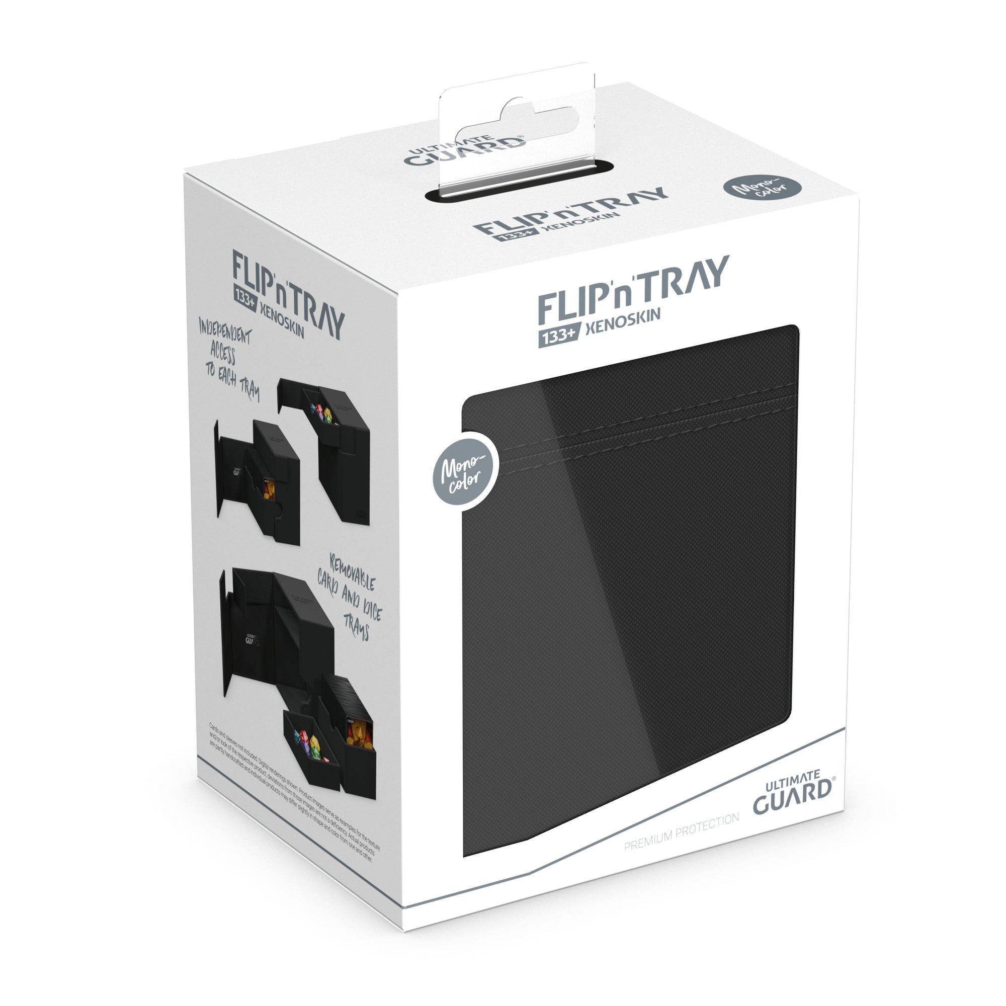 Ultimate Guard: Deck Box – XenoSkin Flip'n'Tray 133+ – Black