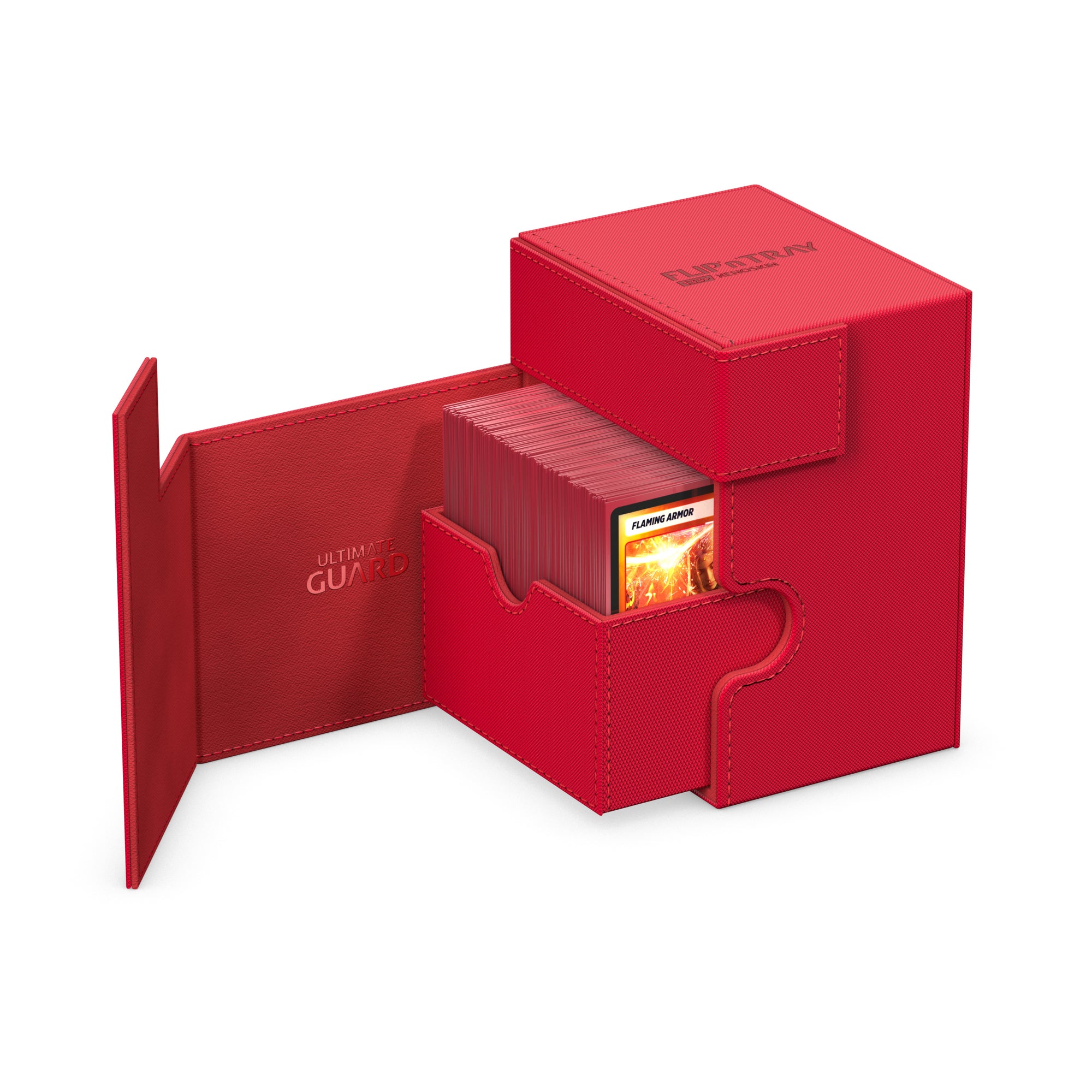 Ultimate Guard: Deck Box – XenoSkin Flip'n'Tray 133+ – Red