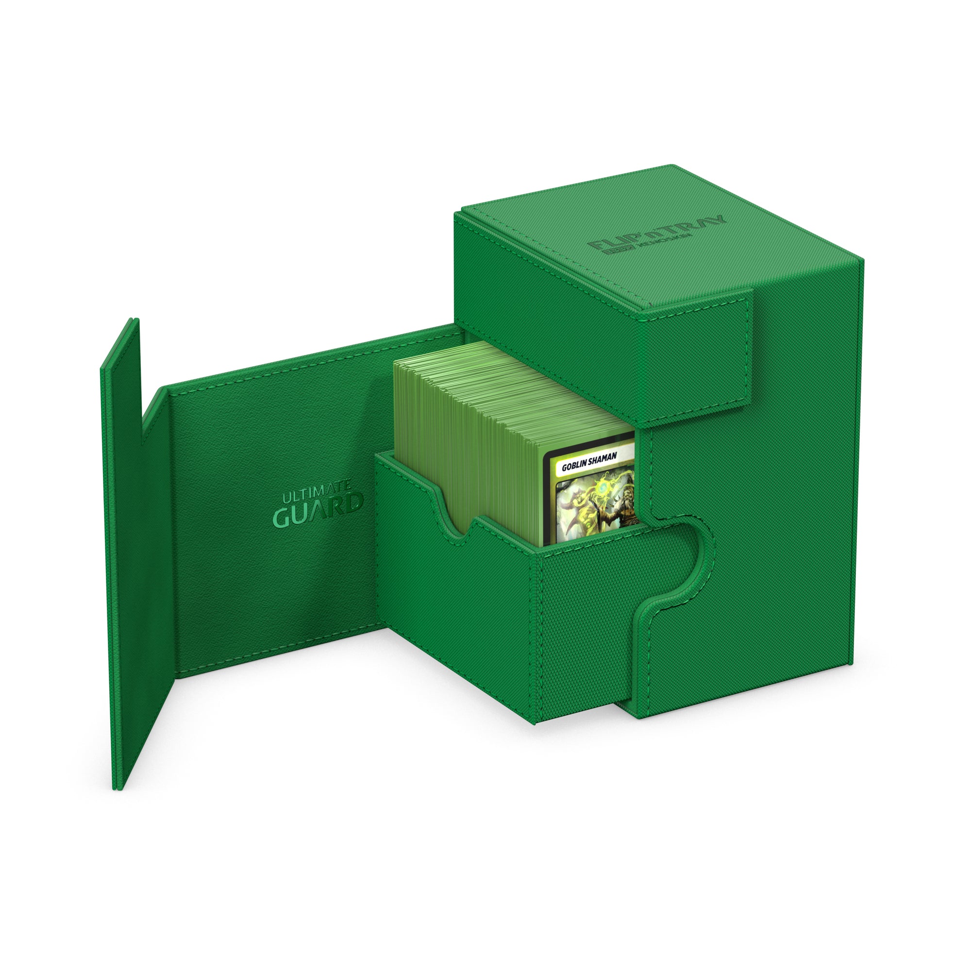 Ultimate Guard: Deck Box – XenoSkin Flip'n'Tray 133+ – Green