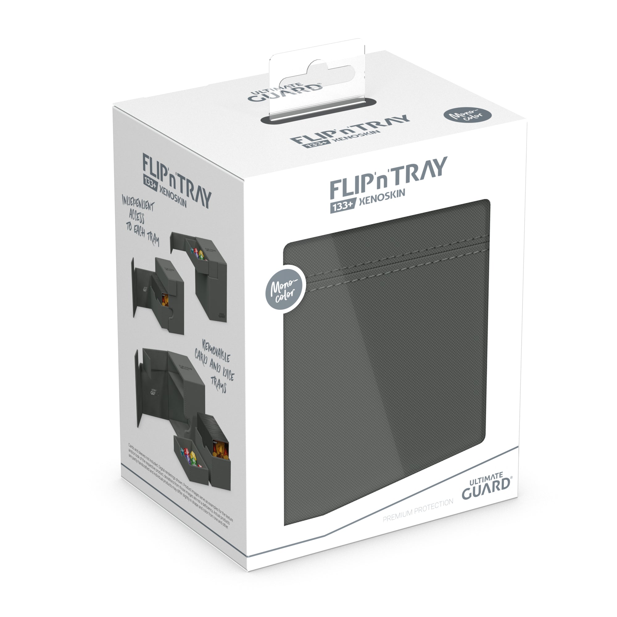 Ultimate Guard: Deck Box – XenoSkin Flip'n'Tray 133+ – Grey