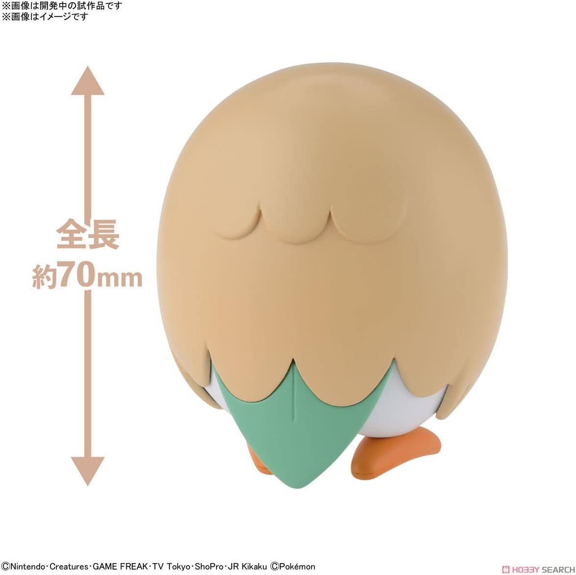 Bandai Pokemon Quick!! Rowlet Model Kit