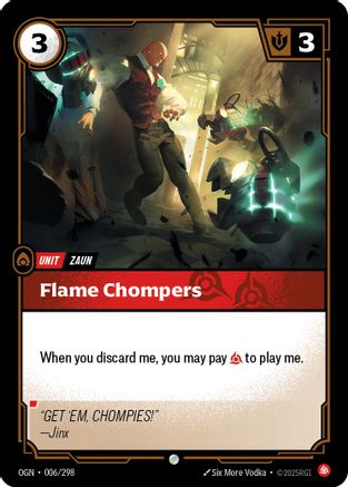 Flame Chompers (006/298) - Origins Foil
