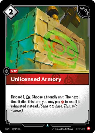 Unlicensed Armory (023/298) - Origins Foil