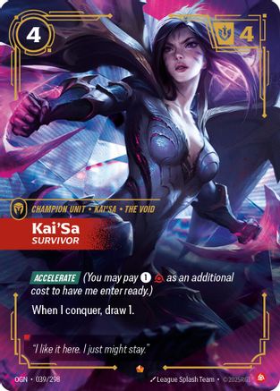 Kai'Sa - Survivor (039/298) - Origins Foil