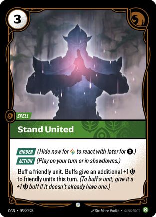 Stand United (053/298) - Origins