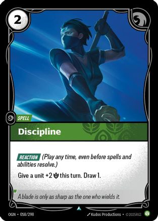 Discipline (058/298) - Origins Foil