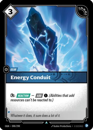 Energy Conduit (098/298) - Origins