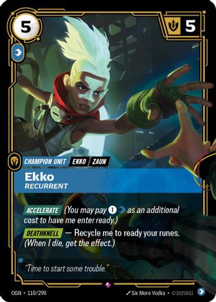 Ekko - Recurrent (110/298) - Origins Foil