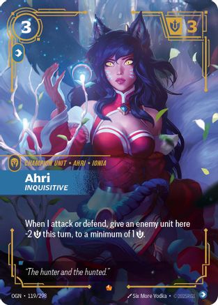 Ahri - Inquisitive (119/298) - Origins Foil