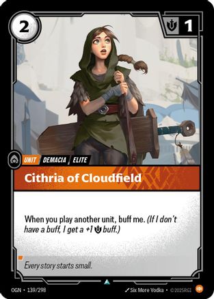 Cithria of Cloudfield (139/298) - Origins