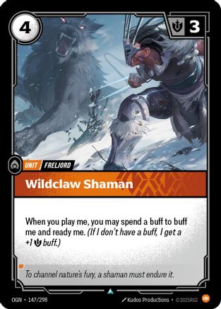 Wildclaw Shaman (147/298) - Origins Foil