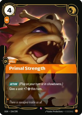 Primal Strength (154/298) - Origins Foil