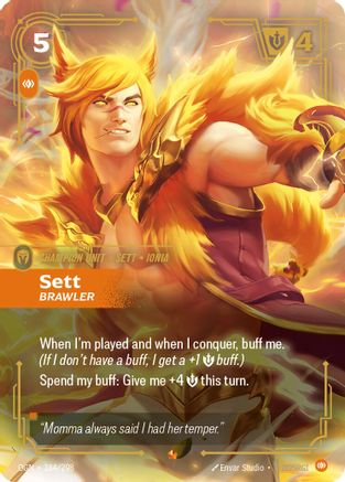 Sett - Brawler (164/298) - Origins Foil