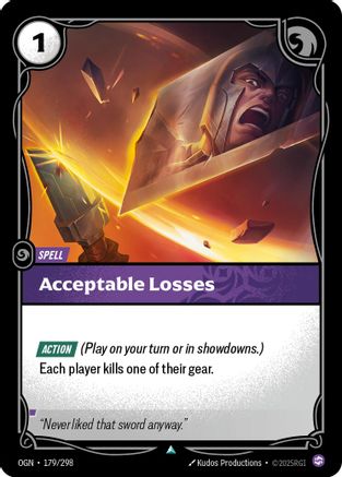 Acceptable Losses (179/298) - Origins