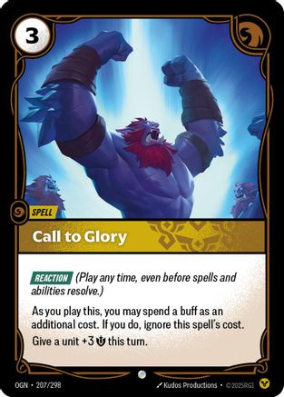 Call to Glory (207/298) - Origins Foil