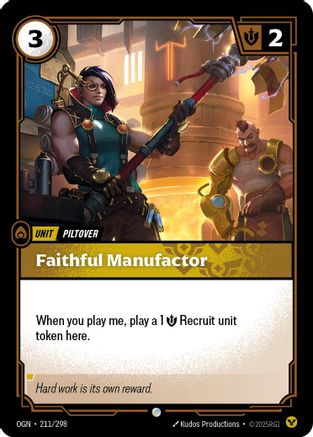 Faithful Manufactor (211/298) - Origins Foil