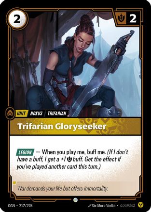 Trifarian Gloryseeker (217/298) - Origins Foil