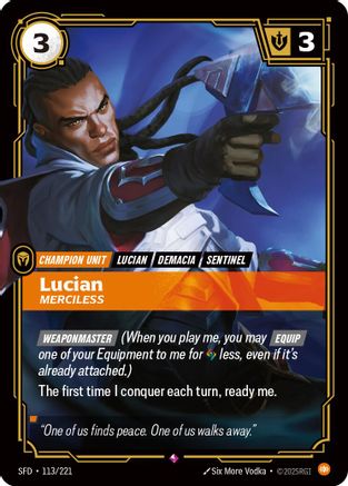 Lucian - Merciless (113/221) - Spiritforged Foil