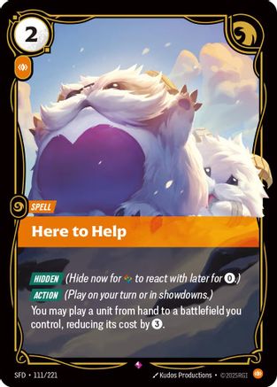 Here to Help (111/221) - Spiritforged Foil