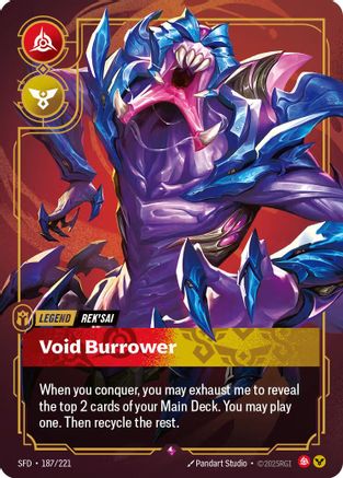 Rek'sai - Void Burrower (187/221) - Spiritforged Foil