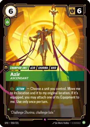 Azir - Ascendant (050/221) - Spiritforged Foil