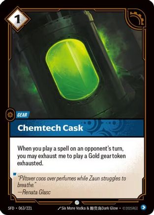 Chemtech Cask (063/221) - Spiritforged Foil