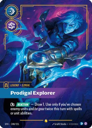 Ezreal - Prodigal Explorer (Overnumbered) (248/221) - Spiritforged Foil