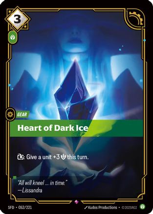 Heart of Dark Ice (052/221) - Spiritforged Foil